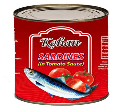 conserves de sardines à la sauce tomate
