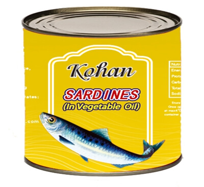 conserves de sardines à l'huile végétale